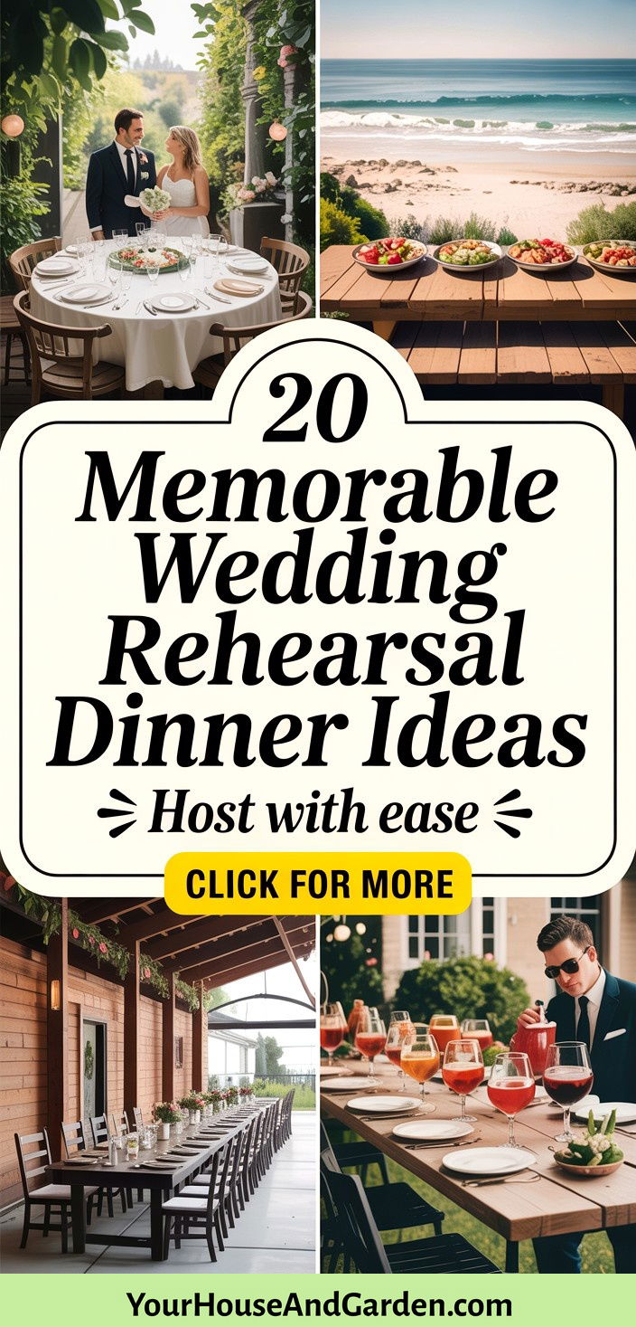 20 Memorable Wedding Rehearsal Dinner Ideas for Guests - 20 Memorable Wedding Rehearsal Dinner Ideas for Guests