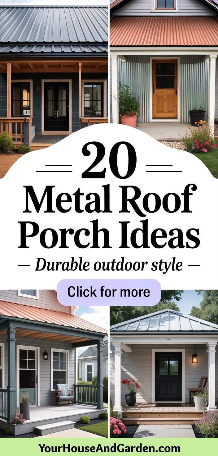 20 Metal Roof Porch Ideas Durable and Stylish Designs