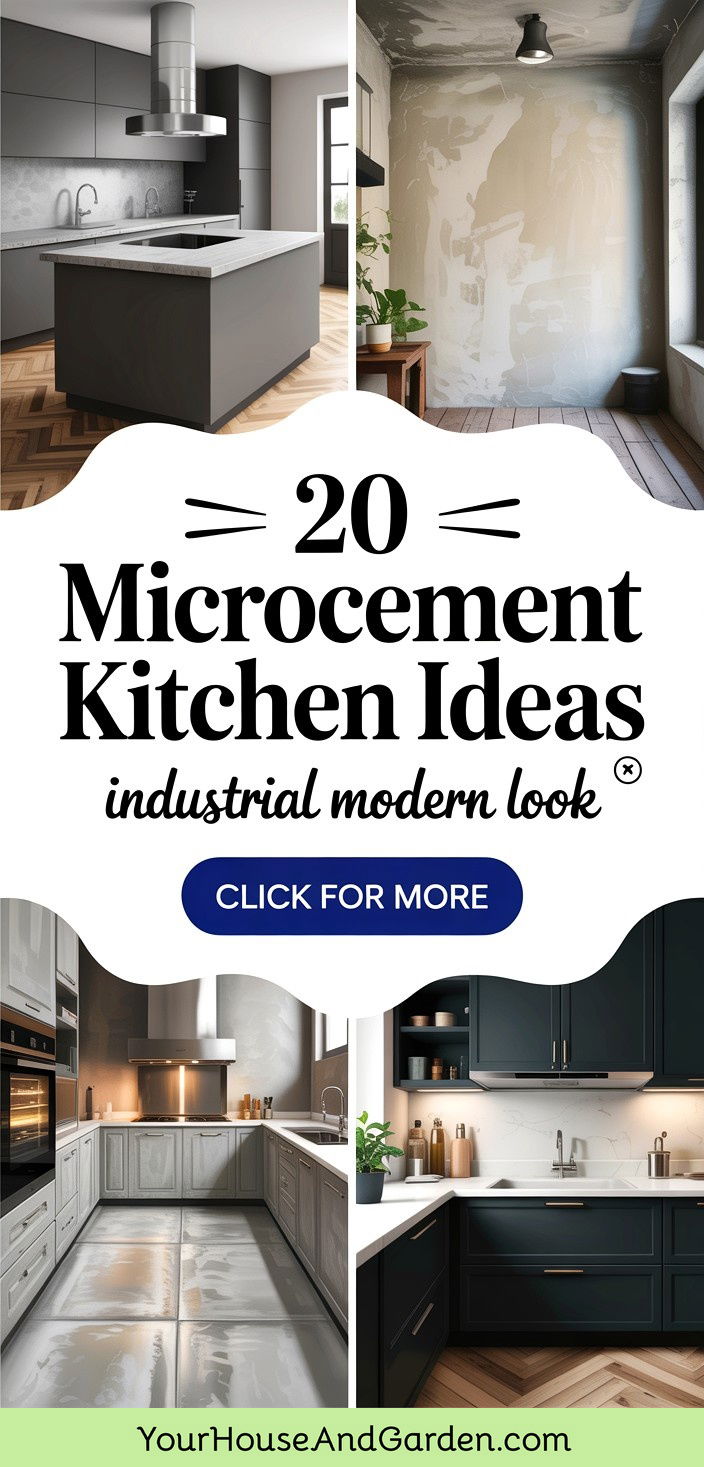 20 Microcement Kitchen Ideas Modern and Durable Design Tips