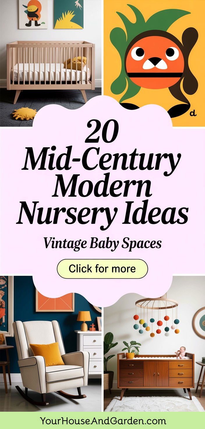 20 Mid-century Modern Nursery Ideas Vintage Baby Spaces
