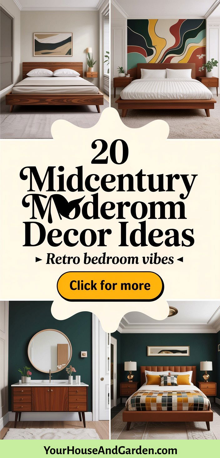 20 Midcentury Modern Bedroom Decor Ideas Retro Elegance