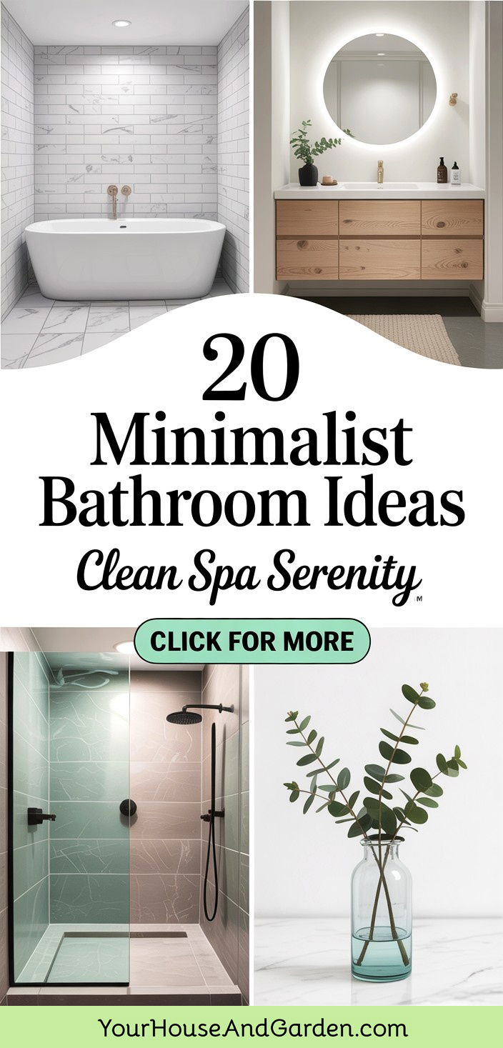 20 Minimalist Bathroom Ideas for Clean Spa-Like Serenity - 20 Minimalist Bathroom Ideas for Clean, Spa-Like Serenity