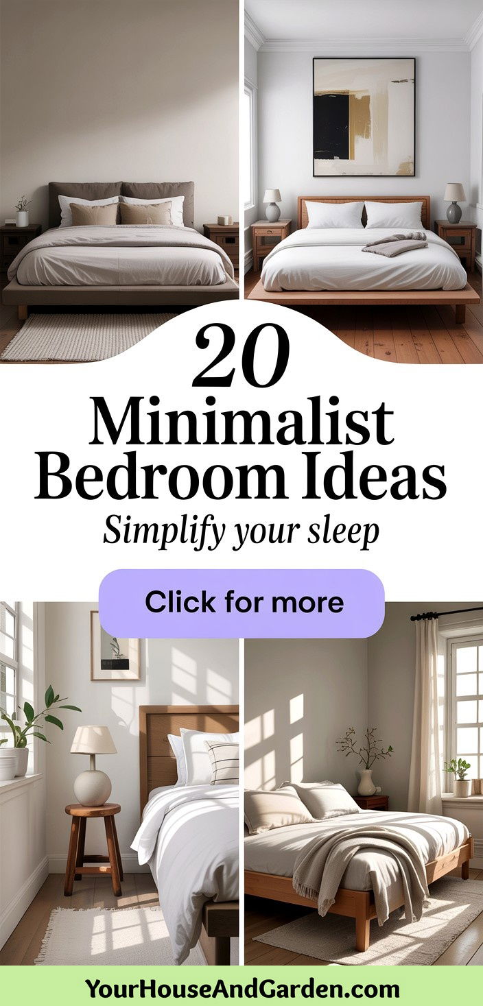 20 Minimalist Bedroom Ideas to Simplify Your Sleep Space - 20 Minimalist Bedroom Ideas to Simplify Your Sleep Space