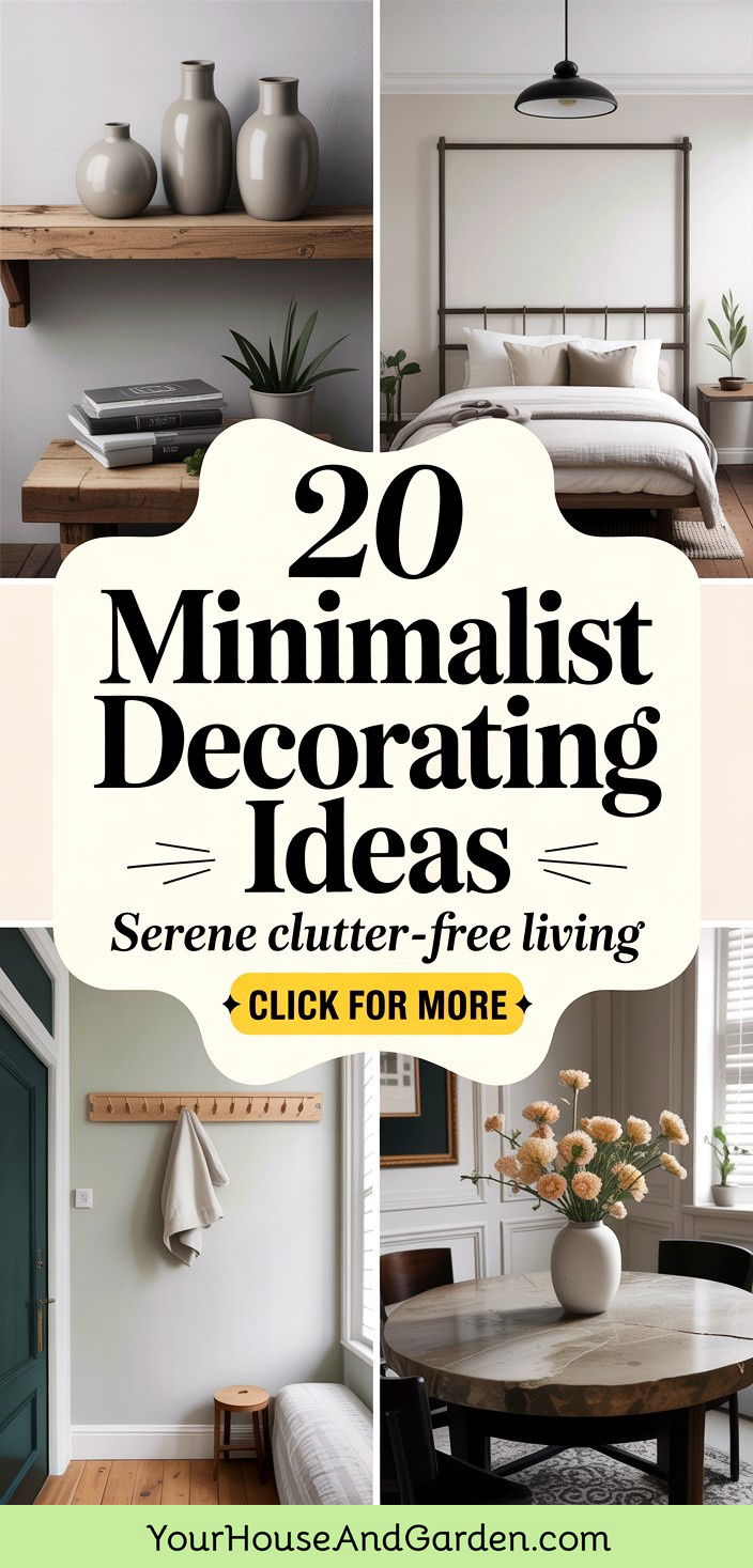 20 Minimalist Decorating Ideas for Serene Clutter-Free Homes - 20 Minimalist Decorating Ideas for Serene, Clutter-Free Homes