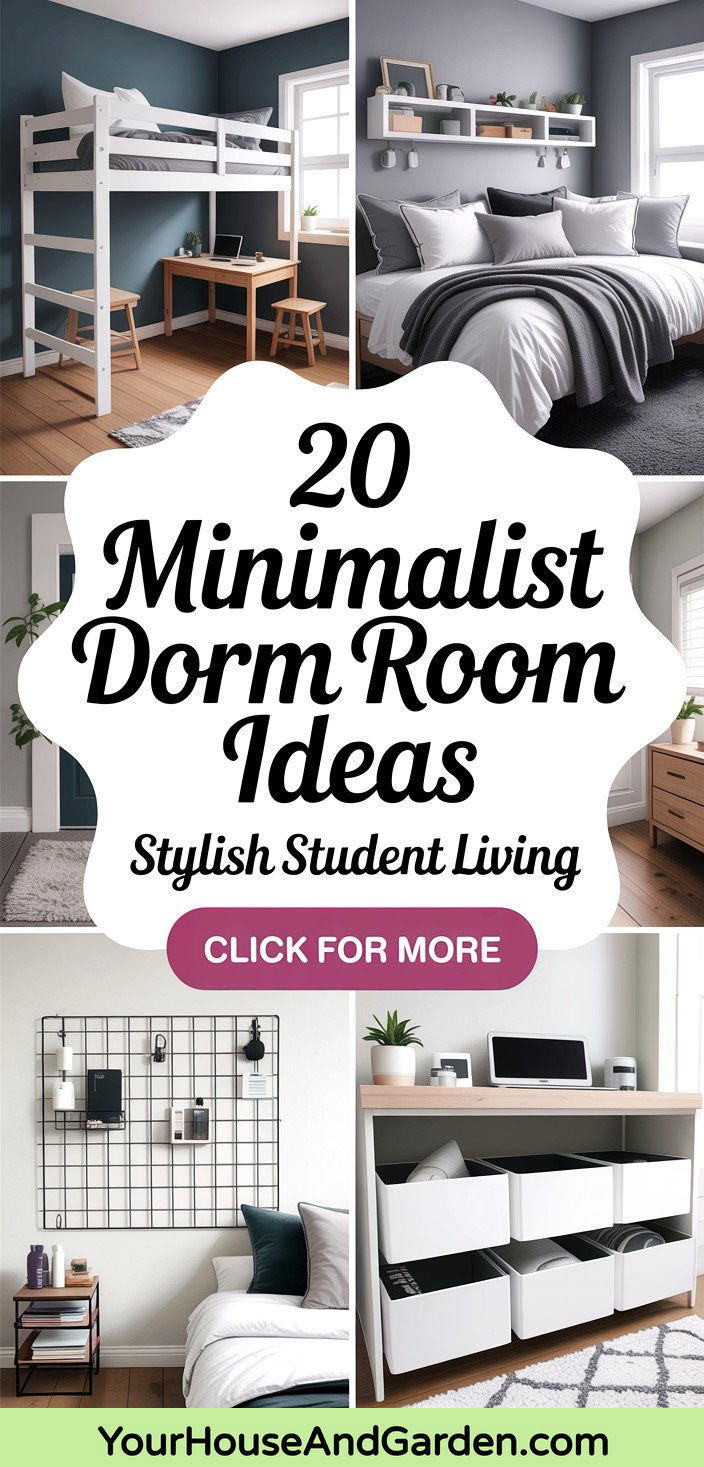 20 Minimalist Dorm Room Ideas for Stylish Student Living - 20 Minimalist Dorm Room Ideas for Stylish Student Living