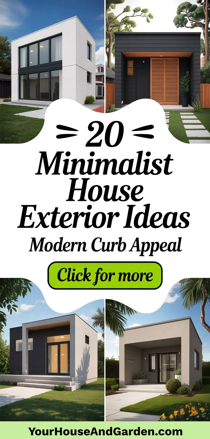 20 Minimalist House Exterior Ideas for Modern Curb Appeal - 20 Minimalist House Exterior Ideas for Modern Curb Appeal