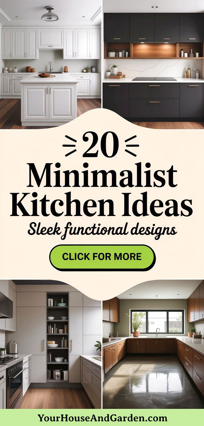 20 Minimalist Kitchen Ideas Sleek and Functional Designs