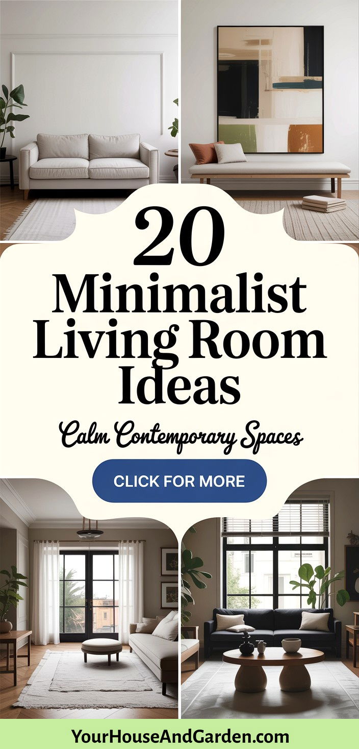 20 Minimalist Living Room Ideas Calm and Contemporary Spaces