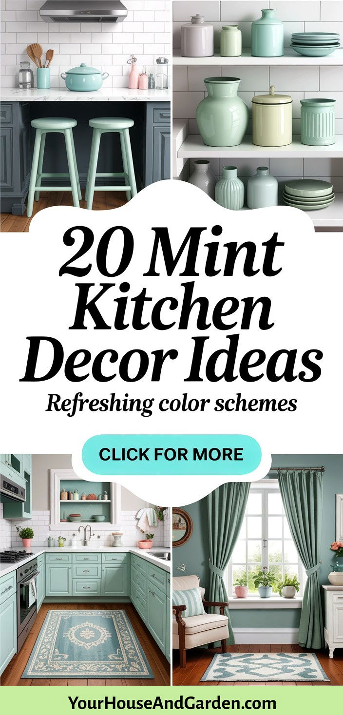 20 Mint Kitchen Decor Ideas Refreshing Color Schemes