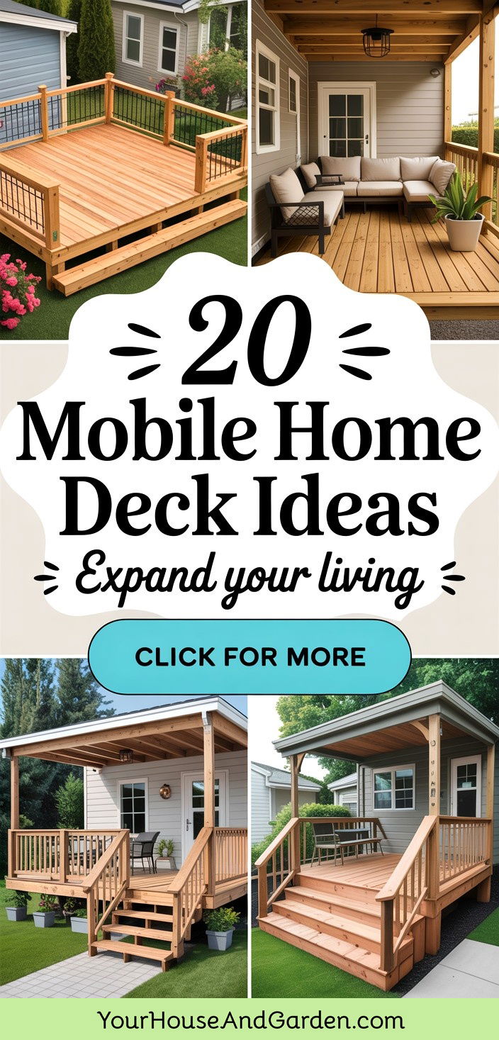 20 Mobile Home Deck Ideas Outdoor Living Space Solutions