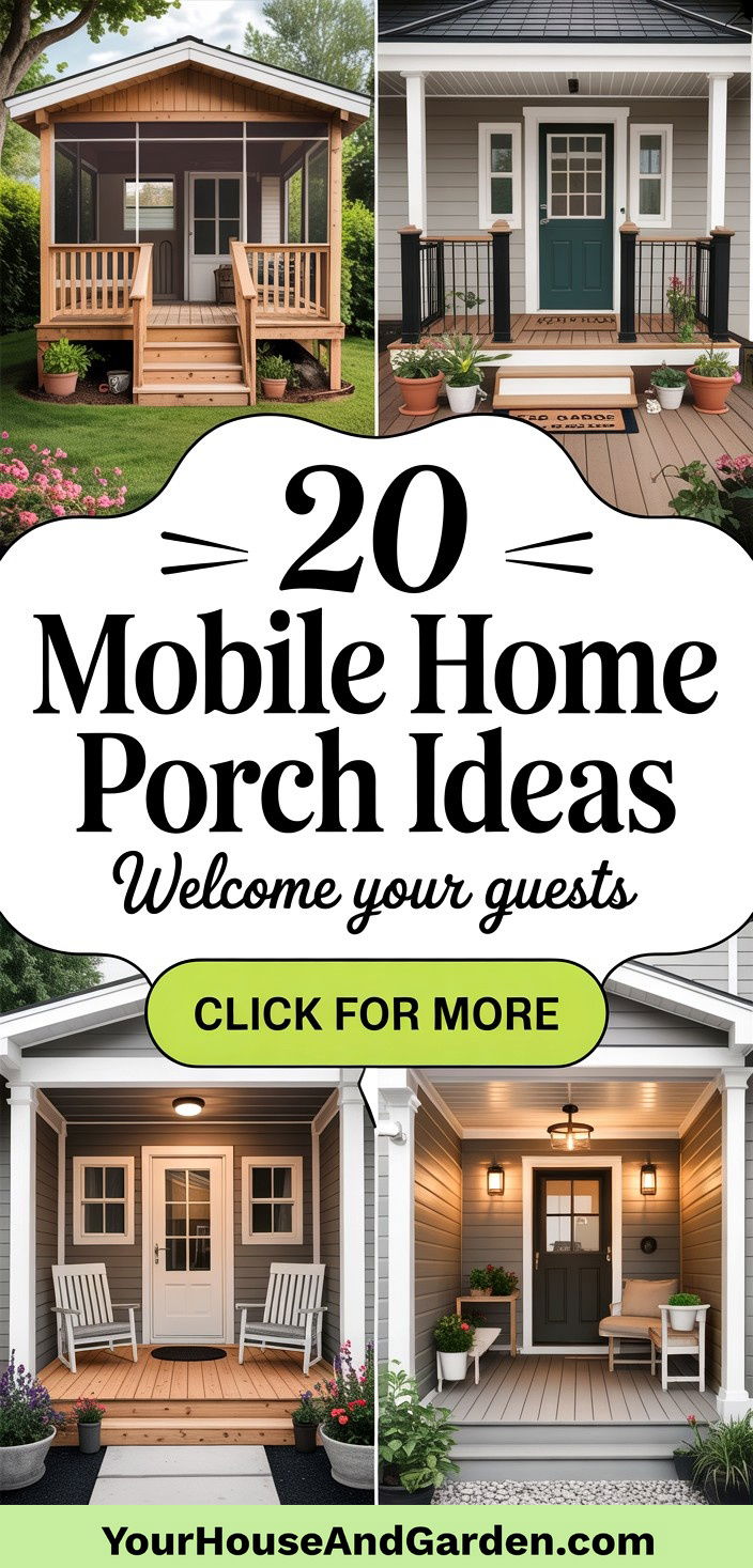 20 Mobile Home Porch Ideas Welcoming Entrance Designs