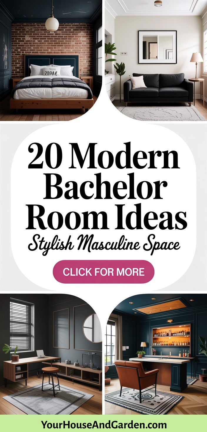 20 Modern Bachelor Room Ideas for a Stylish Masculine Space - 20 Modern Bachelor Room Ideas for a Stylish Masculine Space