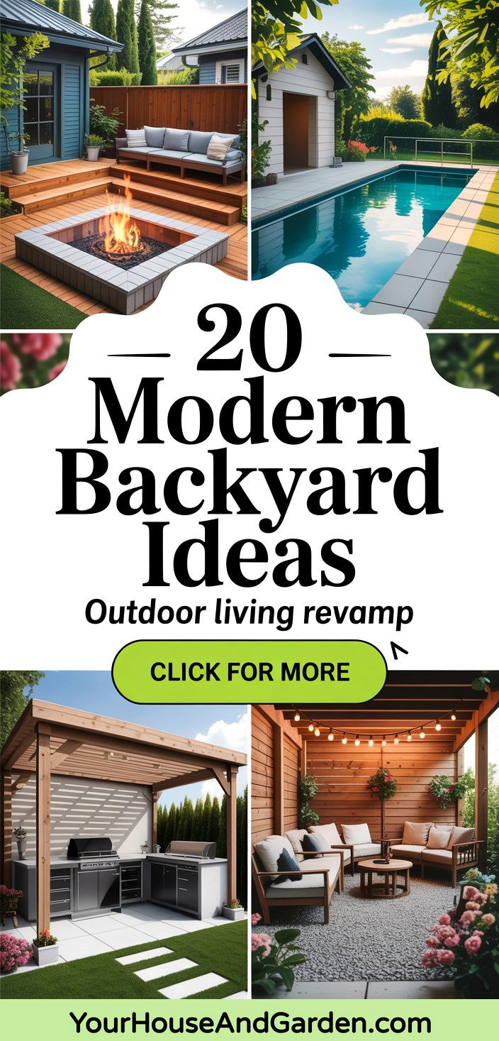 20 Modern Backyard Ideas for Outdoor Living and Entertainment - 20 Modern Backyard Ideas for Outdoor Living and Entertainment