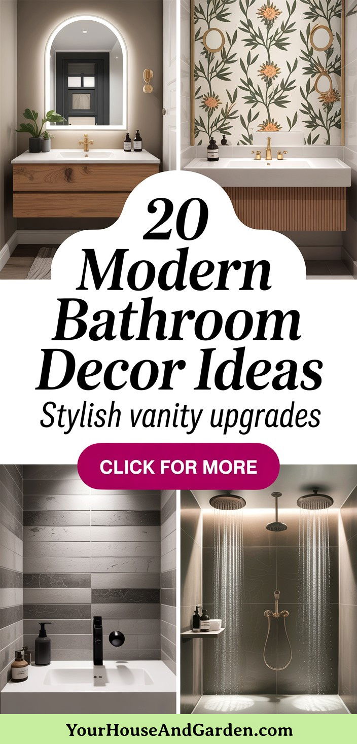 20 Modern Bathroom Decor Ideas Stylish Upgrade Inspirations
