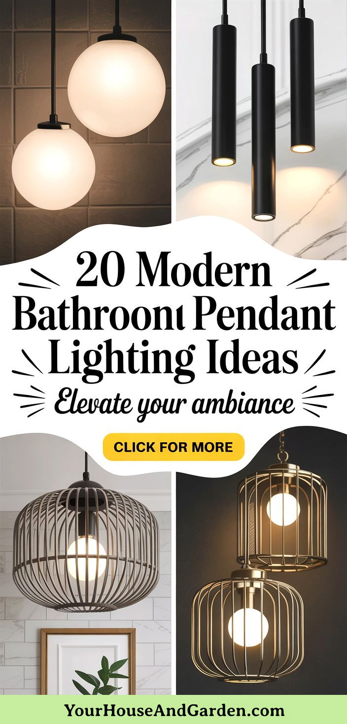 20 Modern Bathroom Pendant Lighting Ideas for Ambiance - 20 Modern Bathroom Pendant Lighting Ideas for Ambiance
