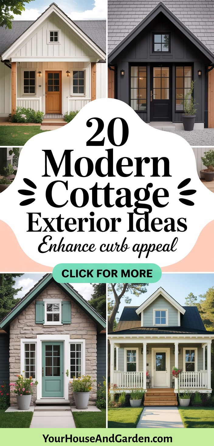 20 Modern Cottage Exterior Ideas for Charming Home Facades - 20 Modern Cottage Exterior Ideas for Charming Home Facades