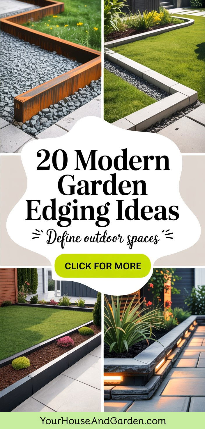 20 Modern Garden Edging Ideas to Define Outdoor Space - 20 Modern Garden Edging Ideas to Define Outdoor Space