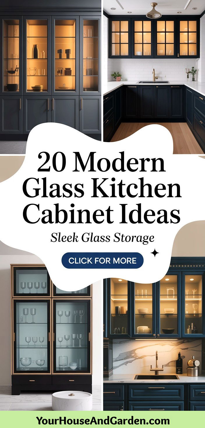 20 Modern Glass Kitchen Cabinet Ideas for Sleek Design - 20 Modern Glass Kitchen Cabinet Ideas for Sleek Design