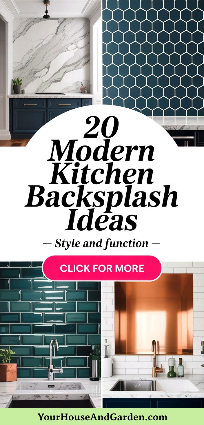 20 Modern Kitchen Backsplash Ideas Style and Function
