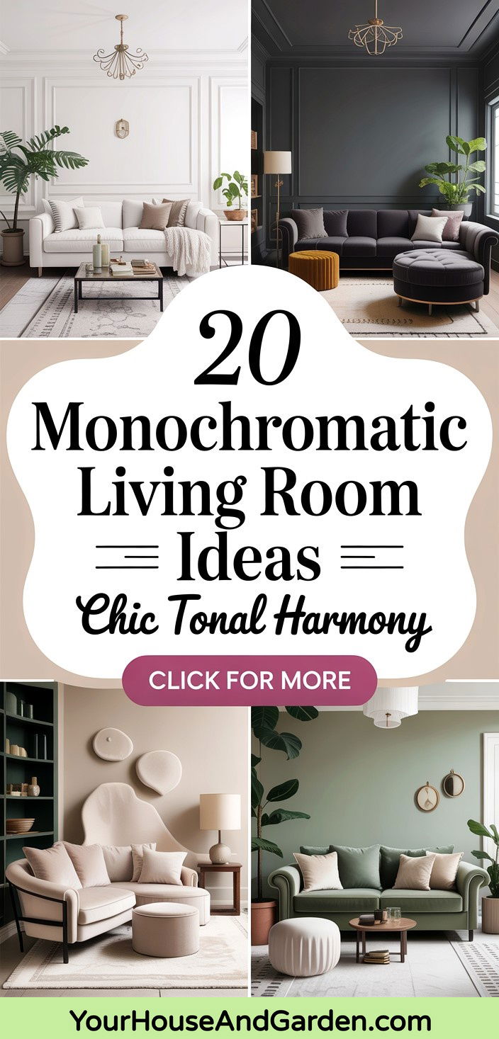 20 Monochromatic Living Room Ideas for Stylish Spaces - 20 Monochromatic Living Room Ideas for Stylish Spaces