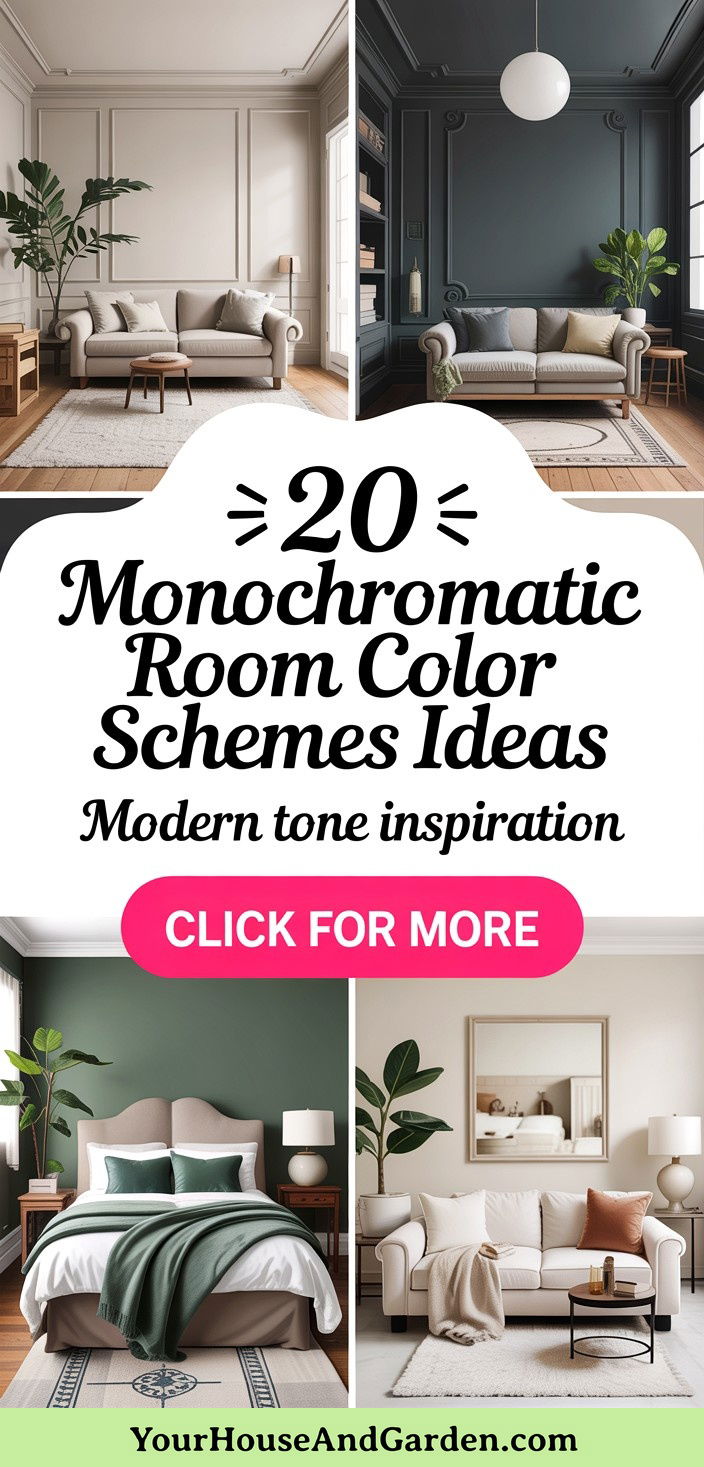 20 Monochromatic Room Color Schemes for Modern Interiors - 20 Monochromatic Room Color Schemes for Modern Interiors