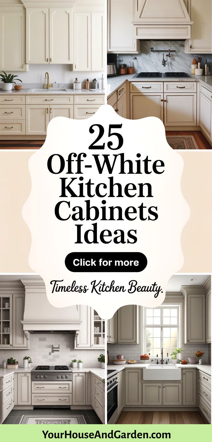 25 Off-white Kitchen Cabinets Timeless Design Inspiration