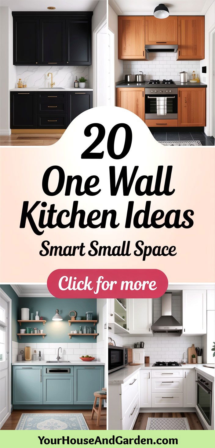 20 One Wall Kitchen Ideas Space-Saving Designs for Small Homes
