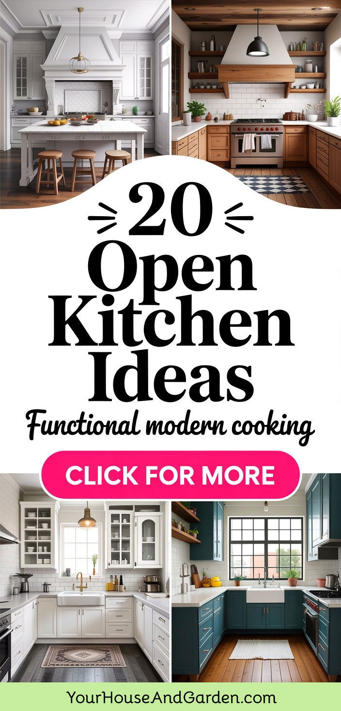 20 Open Kitchen Ideas Modern Designs for Functional Spaces