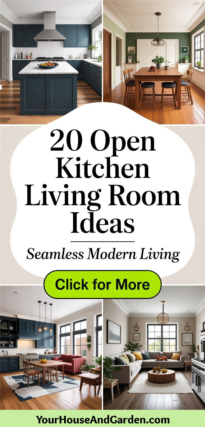 20 Open Kitchen Living Room Ideas Seamless Designs