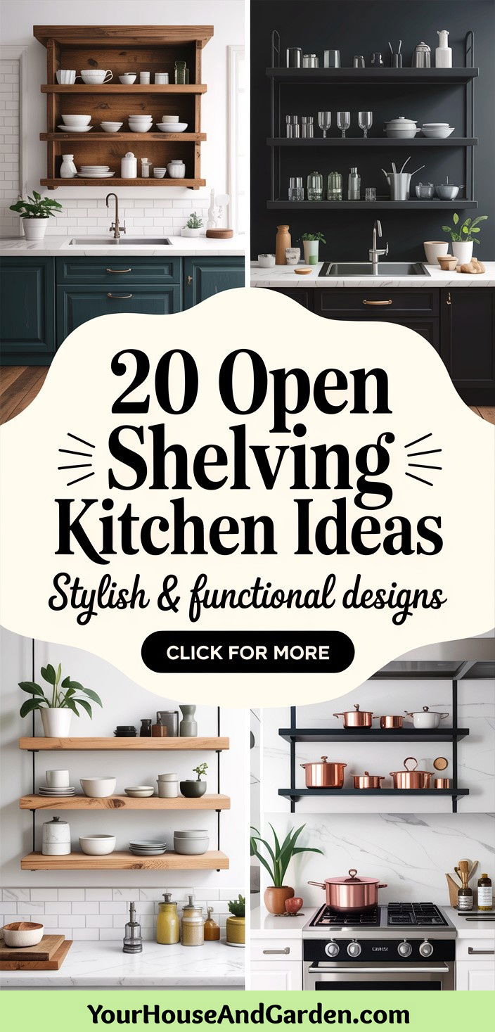 20 Open Shelving Kitchen Ideas Stylish and Functional