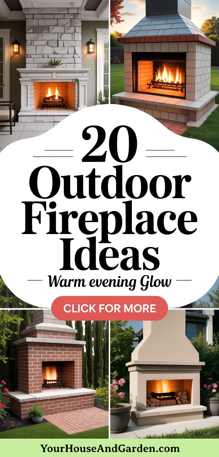 20 Outdoor Fireplace Ideas Cozy Backyard Ambiance