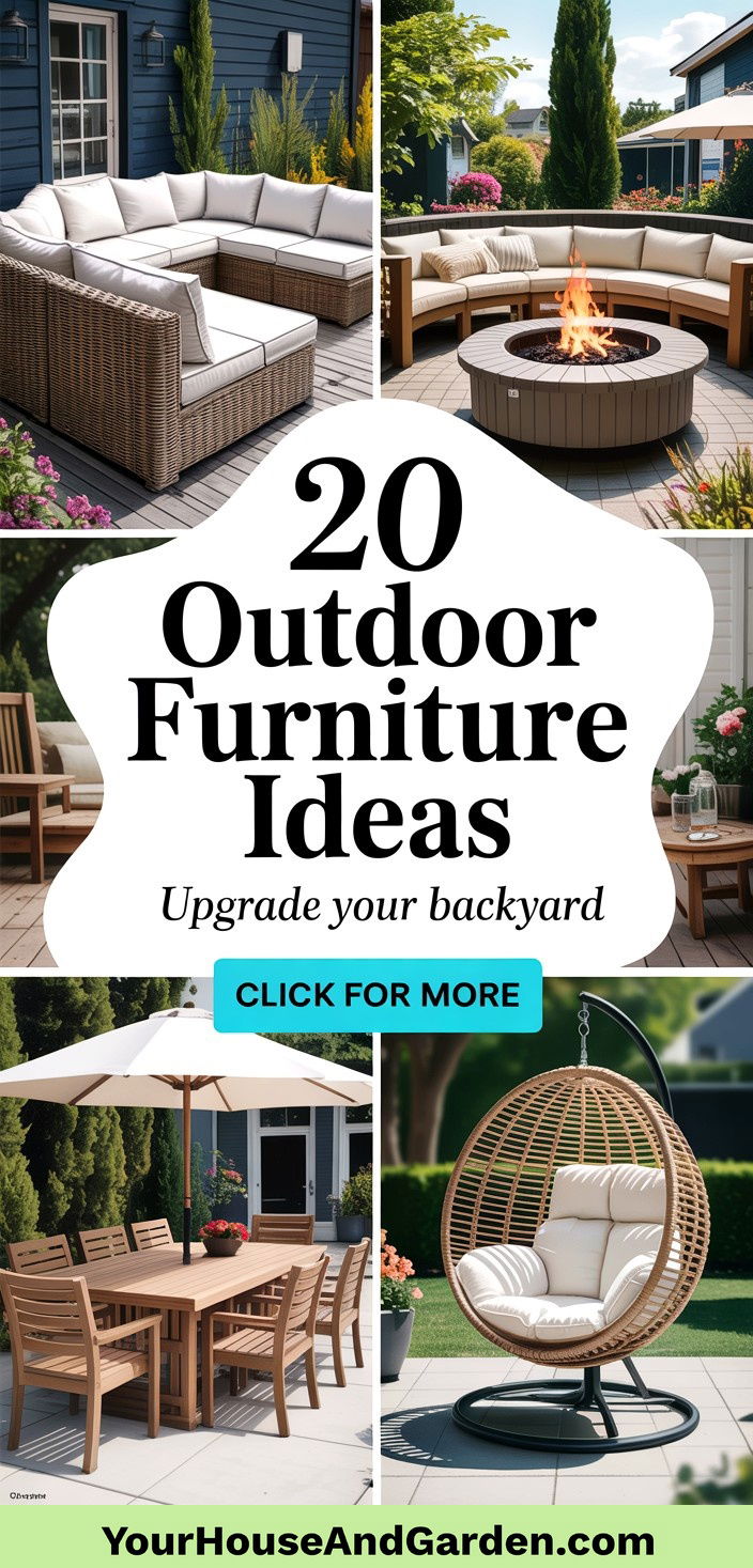 20 Outdoor Furniture Ideas to Upgrade Your Backyard Space - 20 Outdoor Furniture Ideas to Upgrade Your Backyard Space