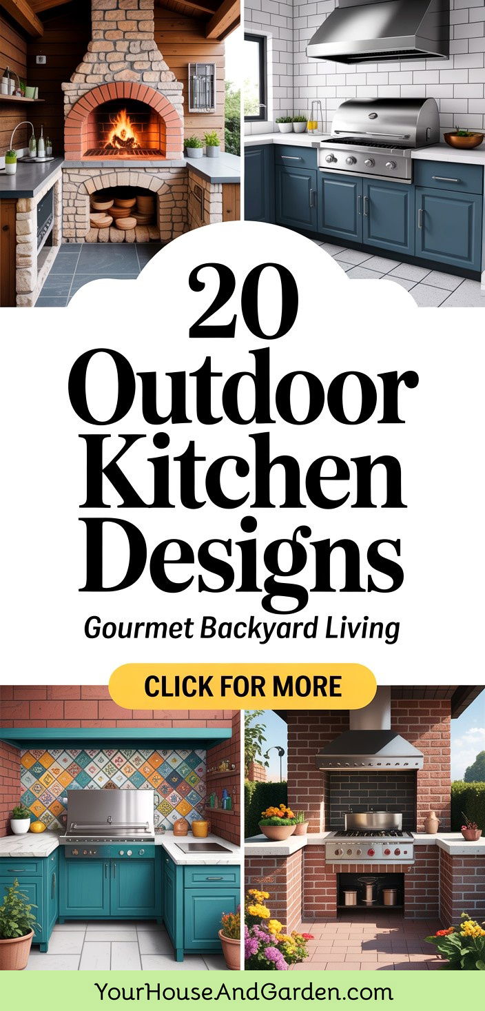 20 Outdoor Kitchen Designs Inspiration for Backyards