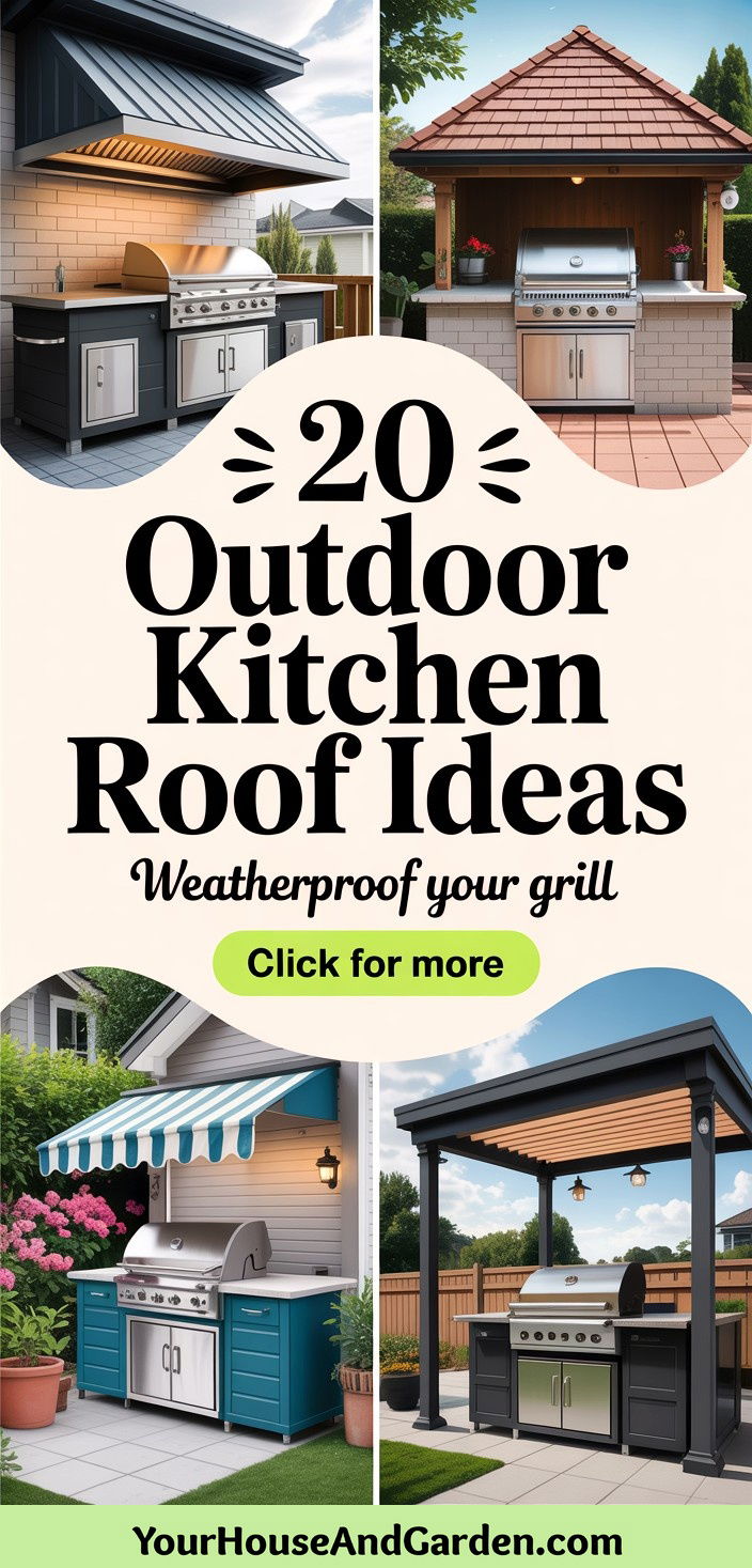 20 Outdoor Kitchen Roof Ideas for Covered Cooking Spaces - 20 Outdoor Kitchen Roof Ideas for Covered Cooking Spaces