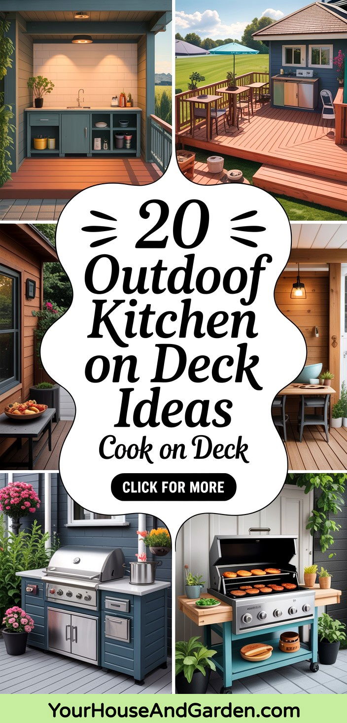 20 Outdoor Kitchen on Deck Ideas for Backyard Cooking - 20 Outdoor Kitchen on Deck Ideas for Backyard Cooking