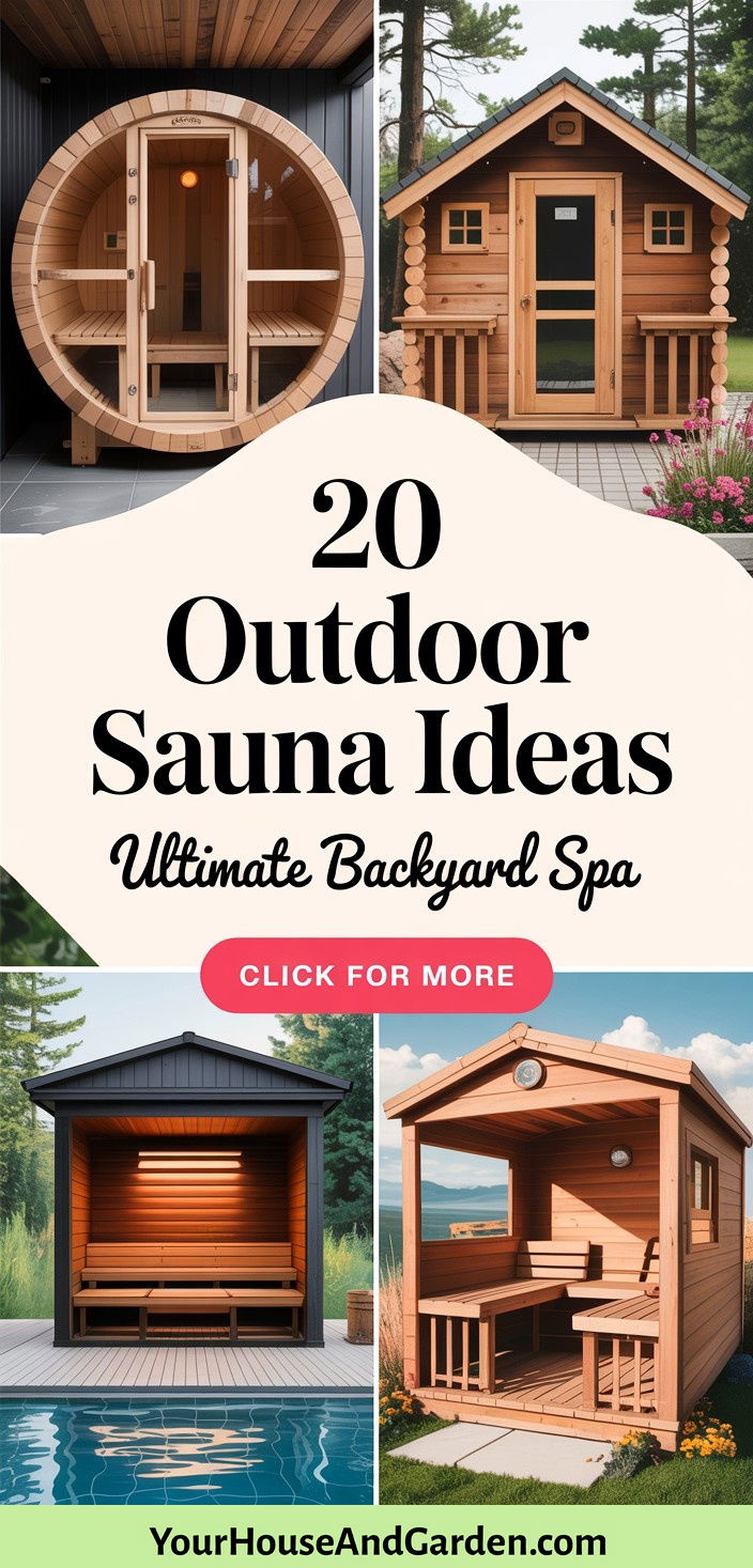 20 Outdoor Sauna Ideas Create a Relaxing Backyard Spa