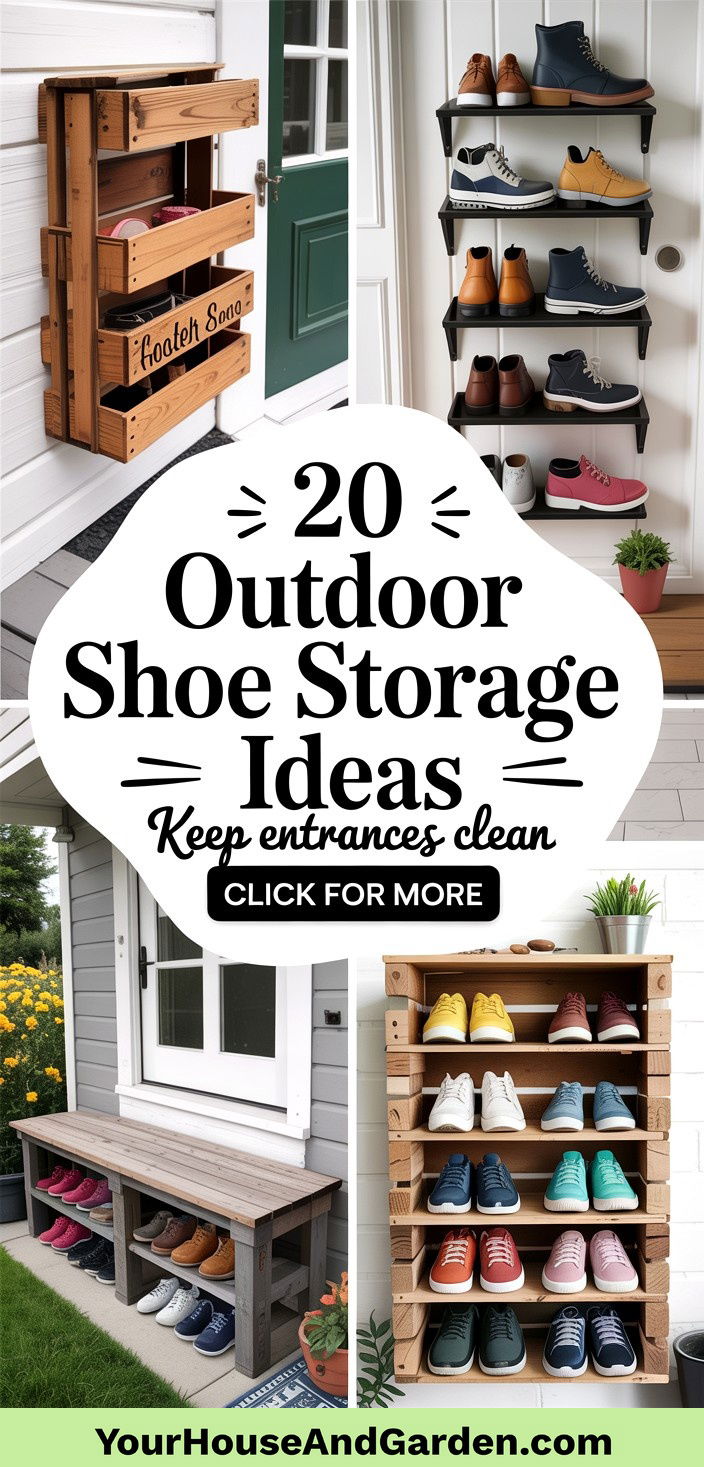 20 Outdoor Shoe Storage Ideas Keep Entryways Clean and Organized