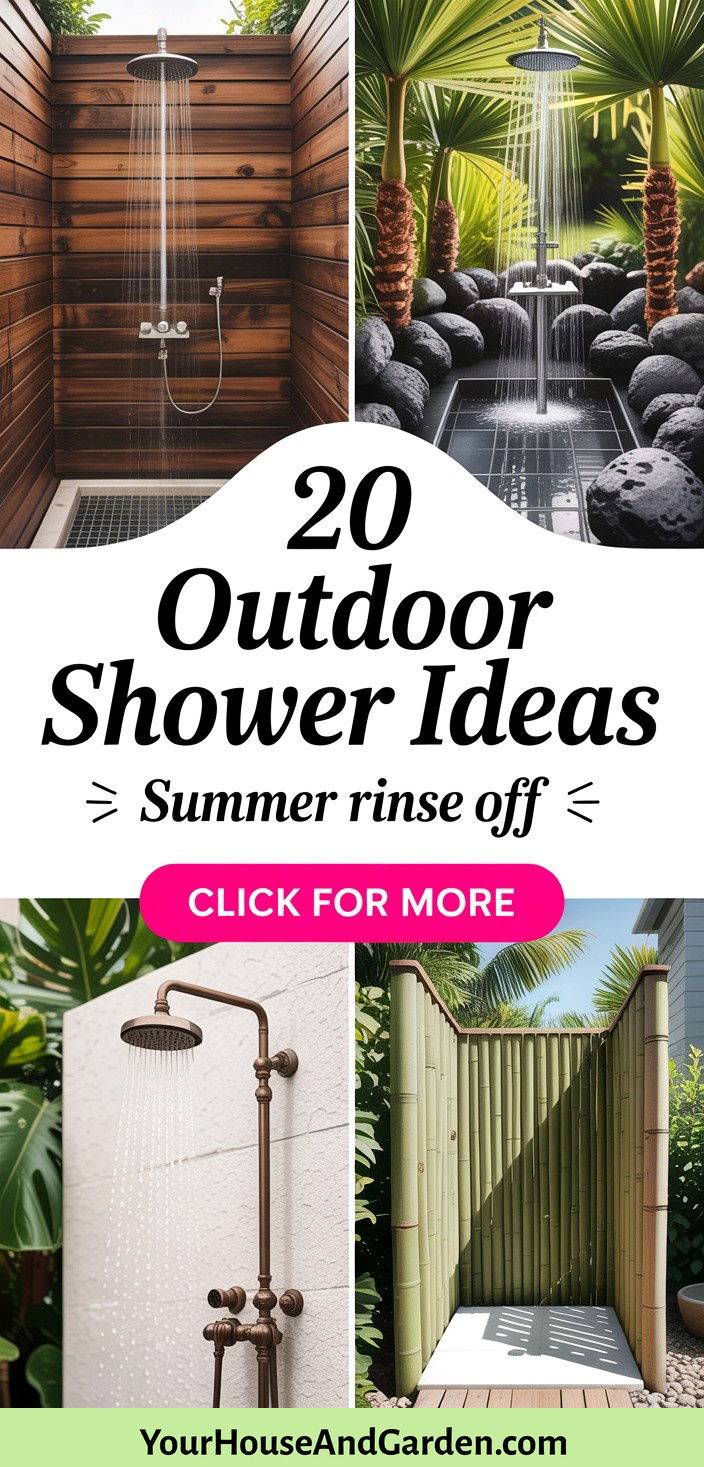 20 Outdoor Shower Ideas Refresh Your Backyard Experience