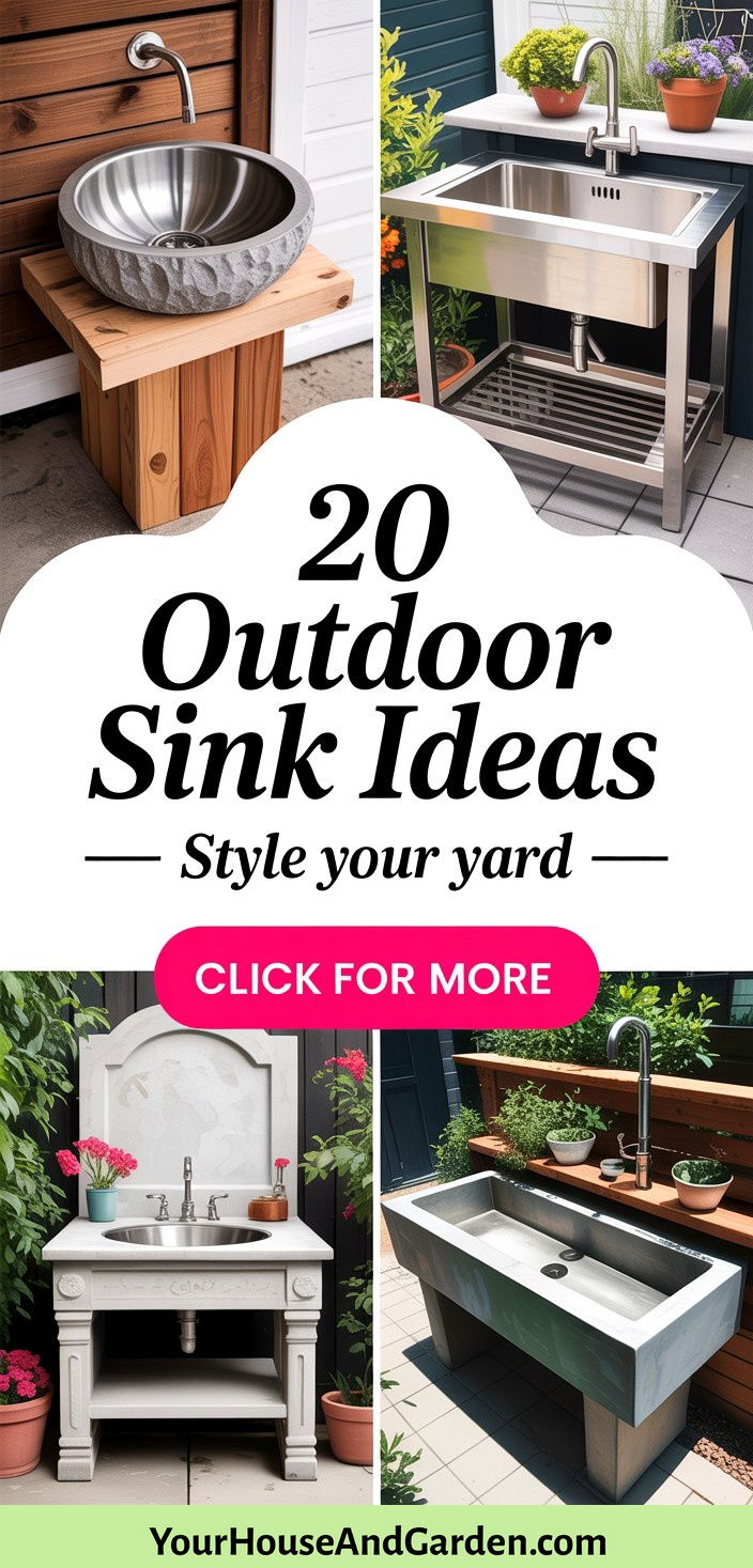 20 Outdoor Sink Ideas Functional and Stylish Design Tips