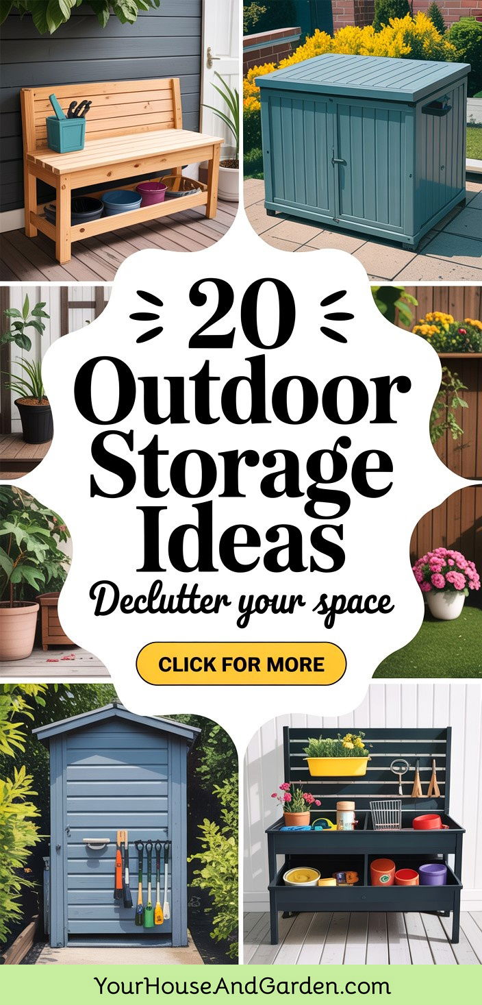 20 Outdoor Storage Ideas Smart Solutions for Your Space
