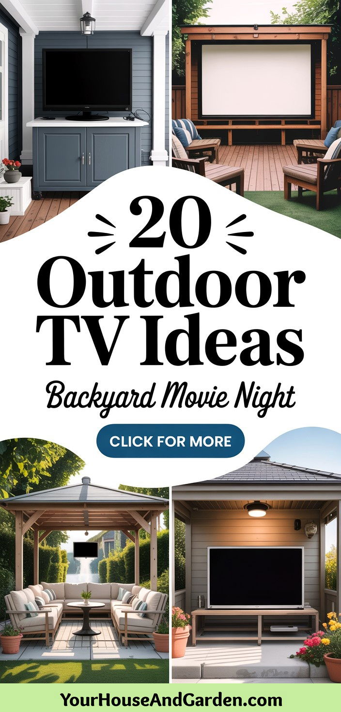 20 Outdoor TV Ideas Enjoy Entertainment in Your Yard