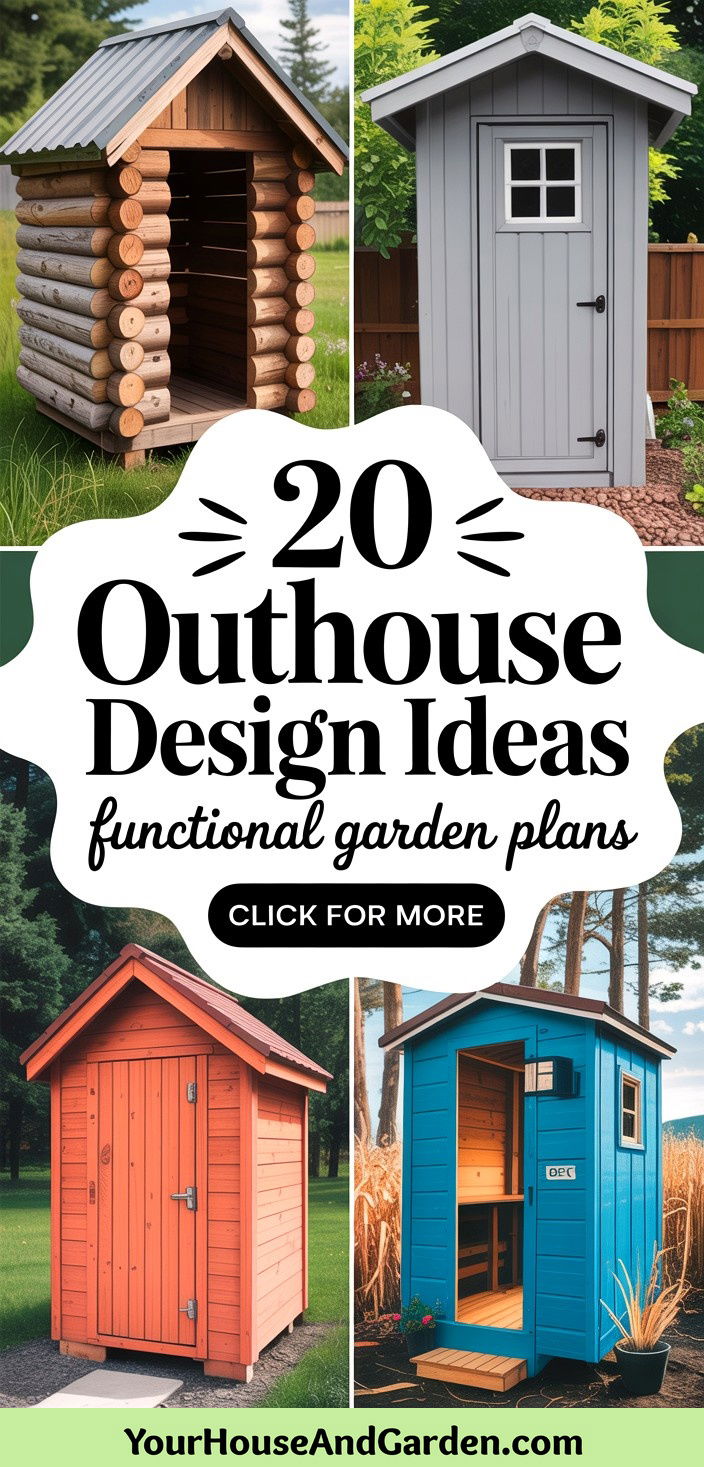 20 Outhouse Design Ideas Functional Garden Structure Plans
