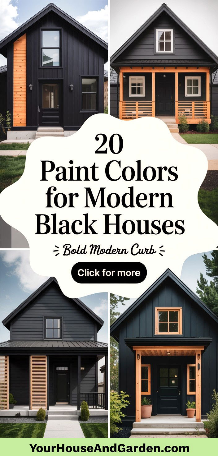 20 Paint Colors for Modern Black Houses With Cedar Accents - 20 Paint Colors for Modern Black Houses With Cedar Accents