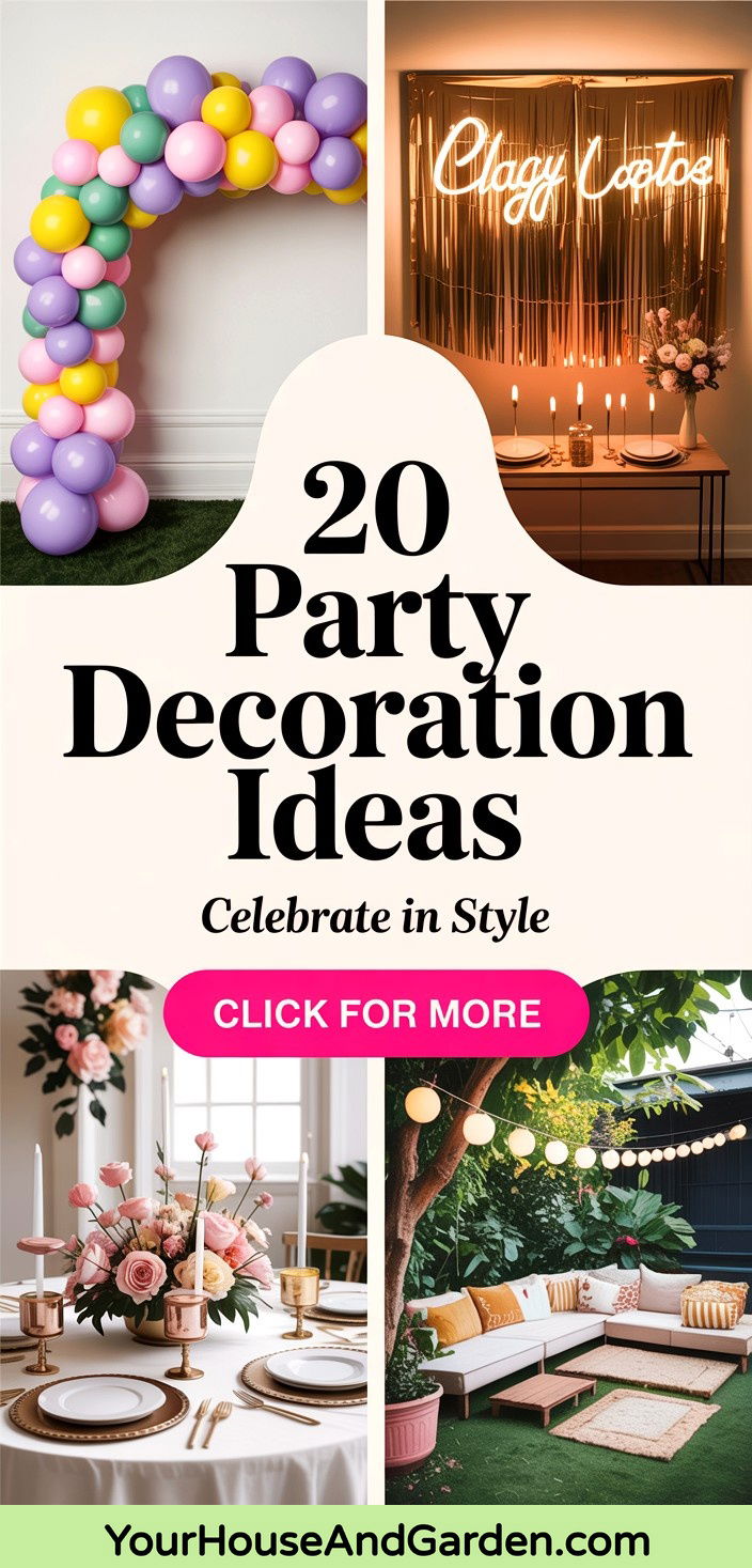 20 Party Decoration Ideas for Unforgettable Celebrations - 20 Party Decoration Ideas for Unforgettable Celebrations