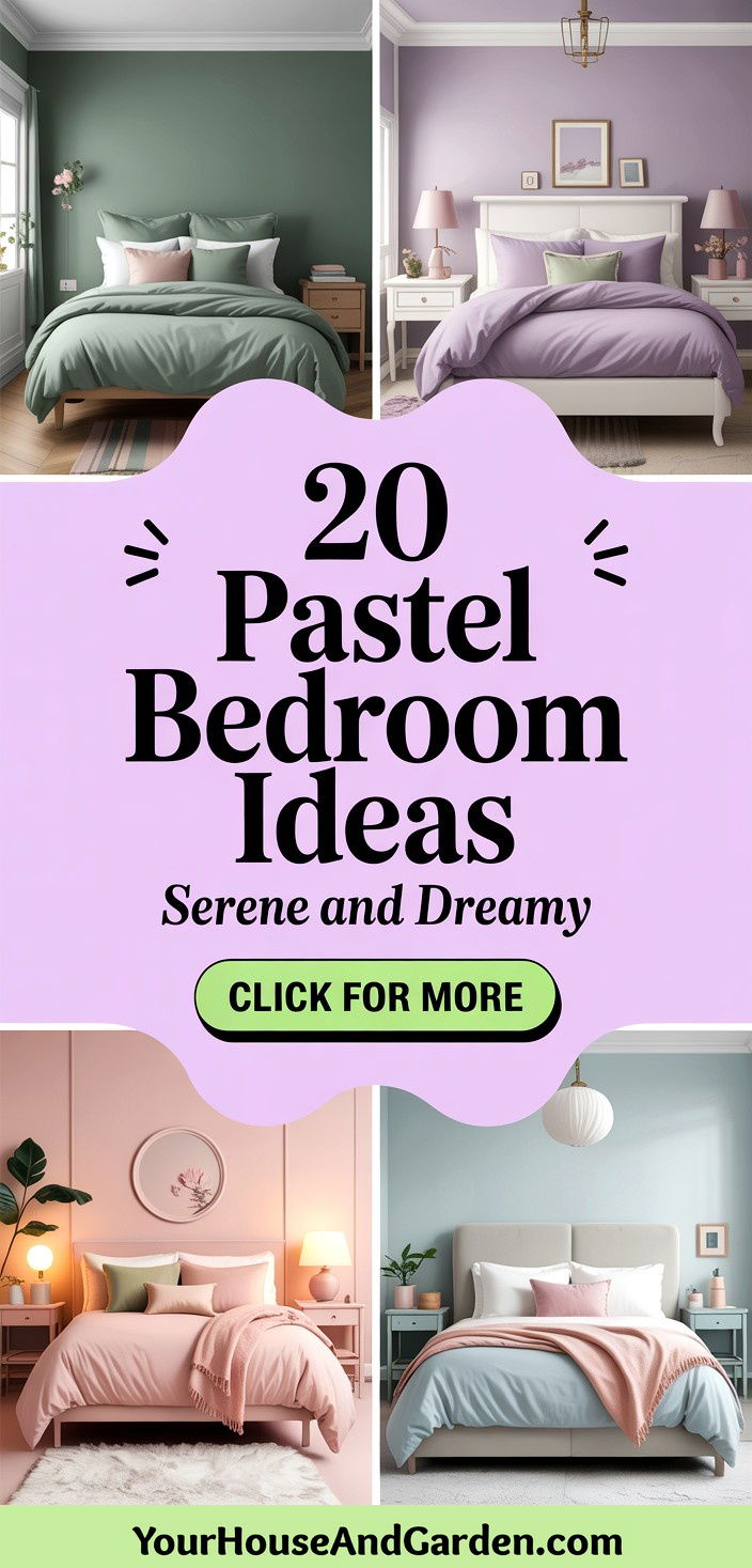 20 Pastel Bedroom Ideas for a Serene and Dreamy Atmosphere - 20 Pastel Bedroom Ideas for a Serene and Dreamy Atmosphere