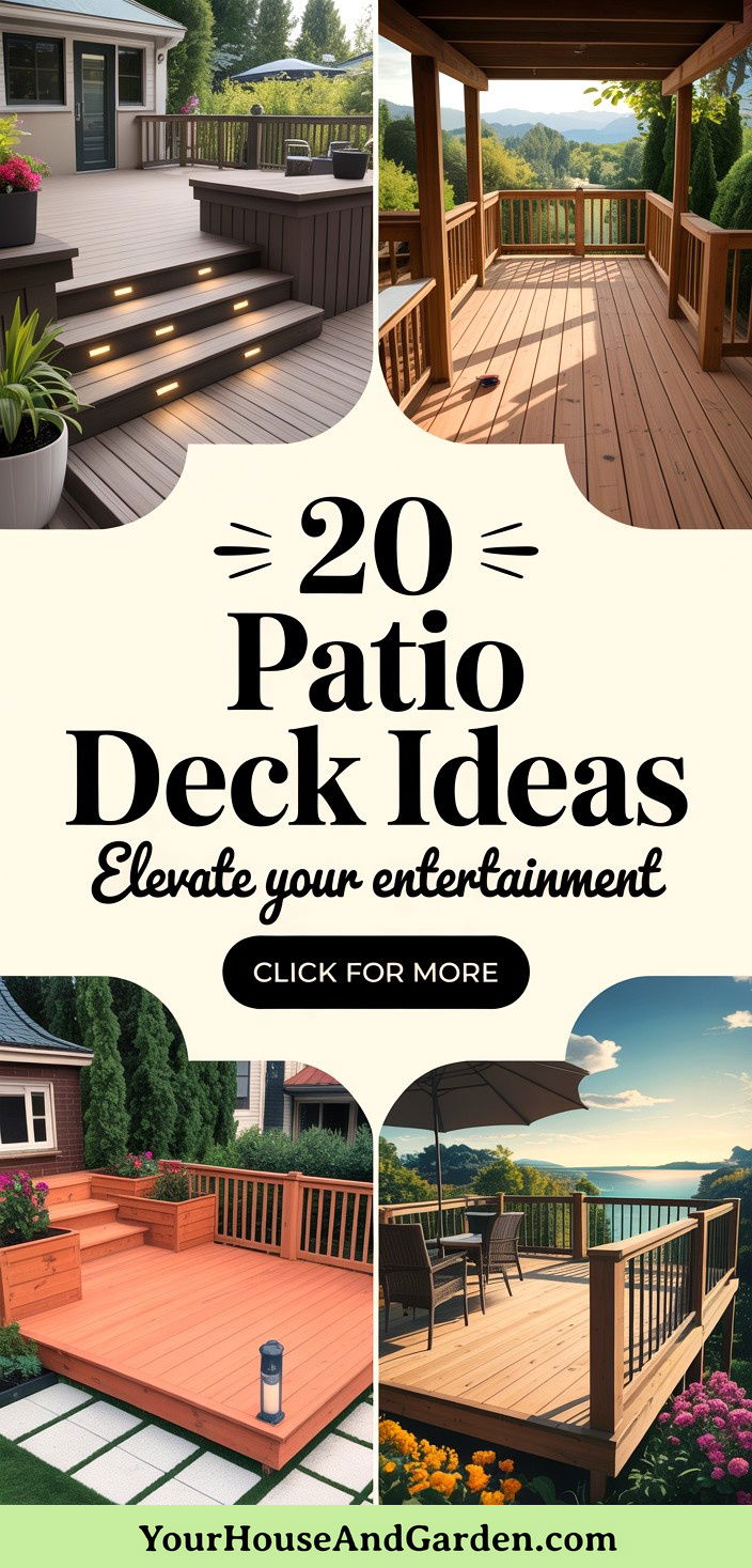 20 Patio Deck Ideas to Elevate Your Outdoor Entertainment - 20 Patio Deck Ideas to Elevate Your Outdoor Entertainment