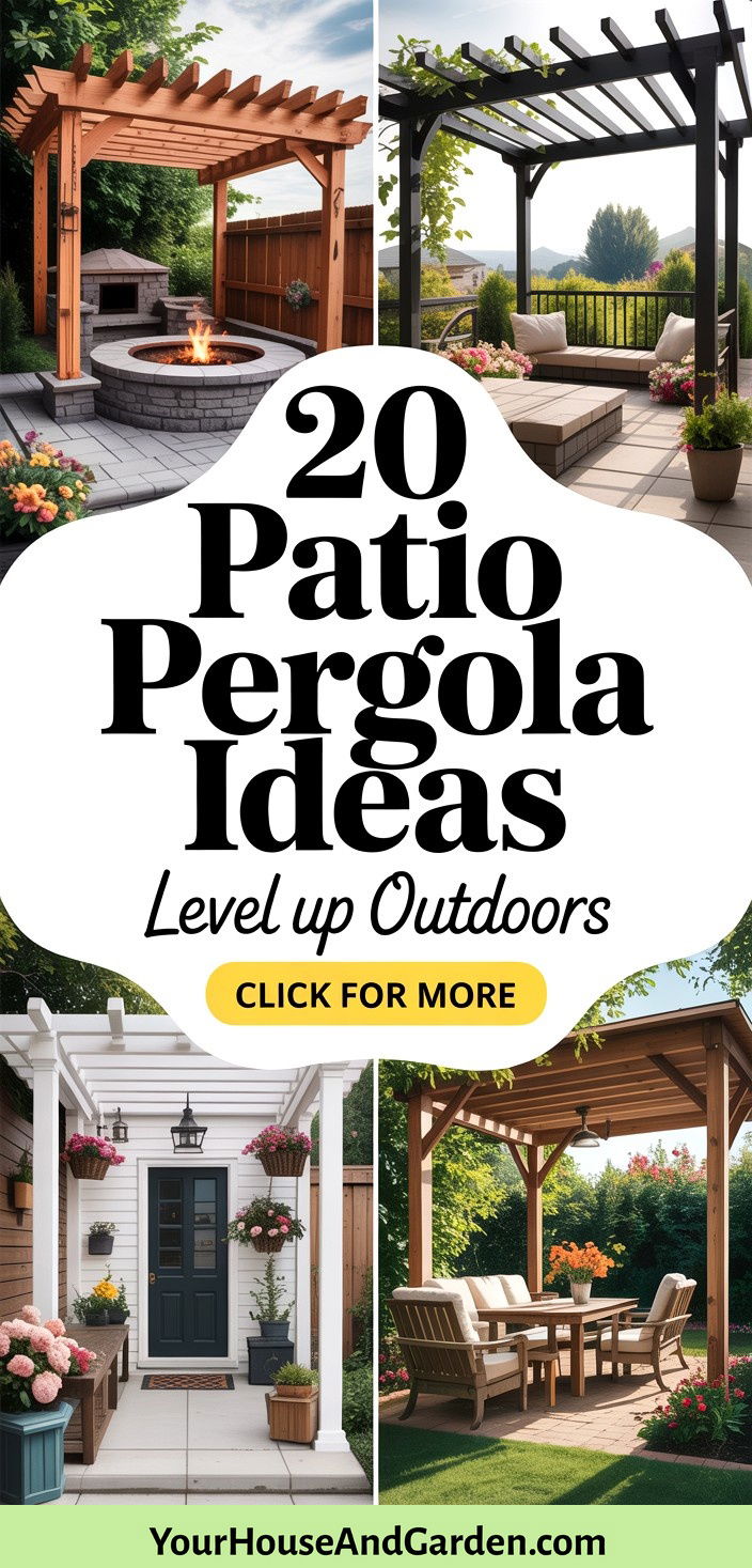 20 Patio Pergola Ideas Enhance Your Outdoor Living Space