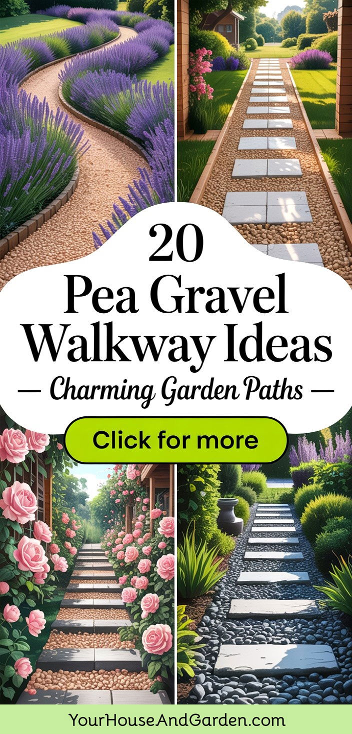 20 Pea Gravel Walkway Ideas Charming Garden Pathways