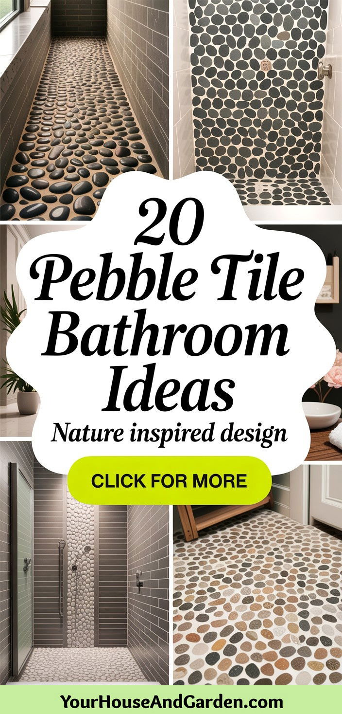 20 Pebble Tile Bathroom Ideas for Natural Texture and Style - 20 Pebble Tile Bathroom Ideas for Natural Texture & Style