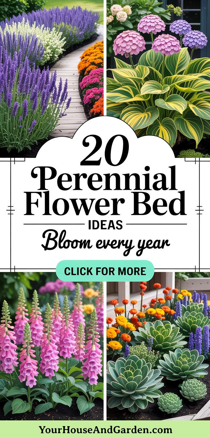 20 Perennial Flower Bed Ideas for Year-Round Beauty - 20 Perennial Flower Bed Ideas for Year-Round Beauty